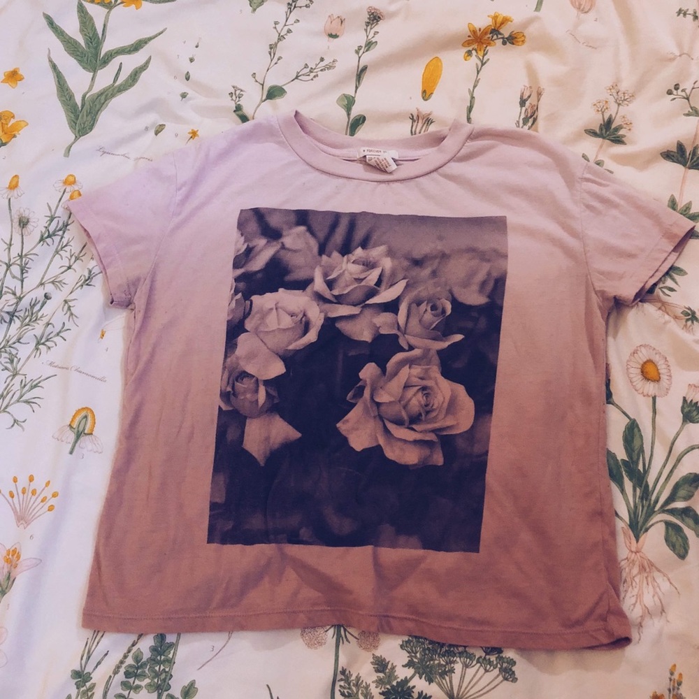 Soft Rose Ombré Tee Shirt